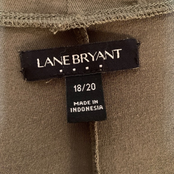 Lane Bryant V-Neck Button-Front Cardigan Rayon Grape Leaf NWT Size 18/20 - Picture 6 of 9